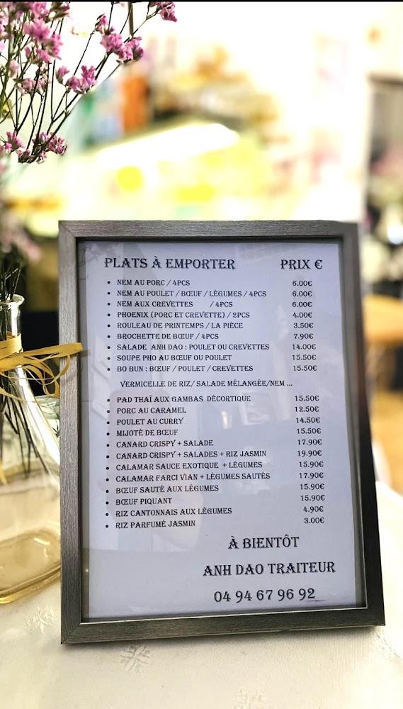 Restaurant Anh Dao - Menu Image 1